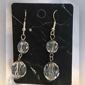 3/$20 Beautiful Handmade Earrings! Dangly with clear beads